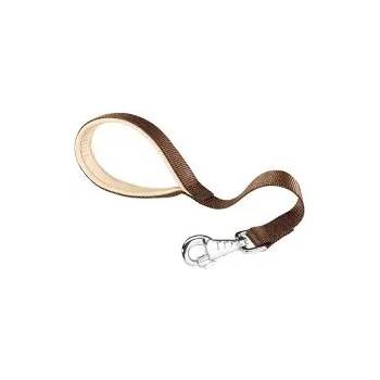 Ferplast Daytona Lead - Повод за кучета с ергономична форма на дръжката, 25мм/45 см. - кафяв