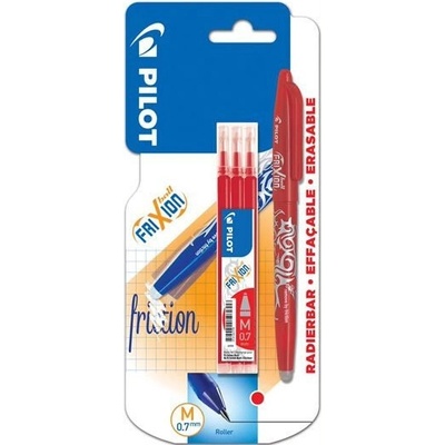 PILOT FriXion Ball + náplň BL 1ks + 3ks náplně, červená