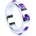 1Sexy Метален пенис пръстен Purple Diamonds 4, 5 см