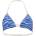 PUMA Printed Triangle bikini top - Blue (Vivid Blue)