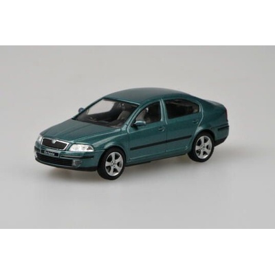 Abrex Škoda Octavia II 2004 Zelená Island Metalíza 1:43