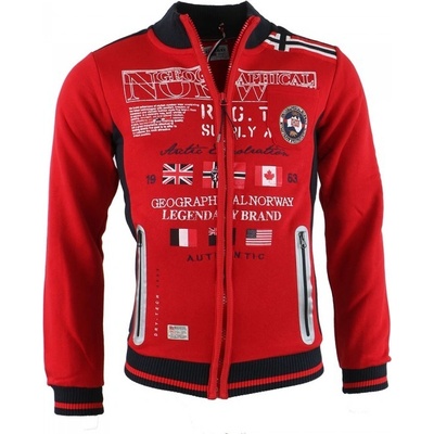 Geographical Norway mikina GREENBAY MEN 100 červená