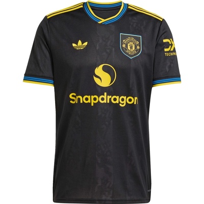 adidas Футболна фланелка Adidas Manchester United Third Shirt 2025 2026 Adults - Black