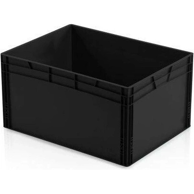 HTI Plastová EURO přepravka 800 x 600 x 420 cm ESD MC-3870-ESD