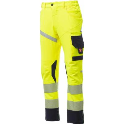 Payper Next 4W HI-VI kalhoty do pasu reflex žlutá fluo/námořnická modrá