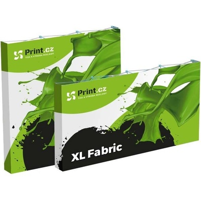 Print.cz Pop up textilní stěna XL Fabric s tiskem a přepravní taškou 200x396 cm