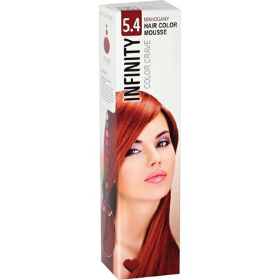 Elyseé Infinity farebné penové tužidlo 5.4 Mahagón 75 ml