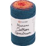 YARNART Macrame Cotton Spectrum 225 m 1317 Orange Blue юта (Macrame Cotton Spectrum 1317)