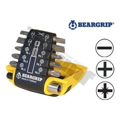 TRIUMF Sada bitov Torx +magnetický držiak bitov "ClipPac" 3046 / 7 - dielna