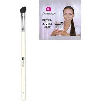 Petra Lovely Hair D73 kosmetický štětec korektor a bázi na a pod oči by Dermacol 15,3 cm