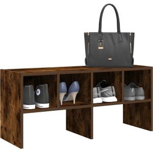 vidaXL Стелаж за обувки, стифиращи, опушен дъб, 89, 5x30x40 см (858847)