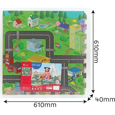 Sun Ta Toys - Мек пъзел Градска карта 4+8 части 3016