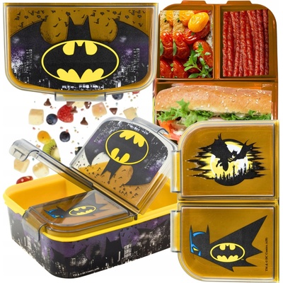 Stor delený plastový box na desiatu Batman 85520