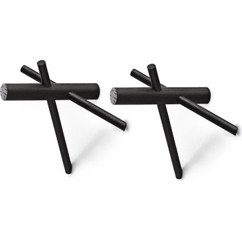 Normann Copenhagen Закачалка Sticks Normann черна 2 бр (380500)
