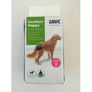 SAVIC Напи- Памперс за кучета , T6 46-56см, 12 бр