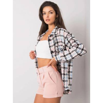 Dámské šortky s páskem dhj-sn-13193.13p pink