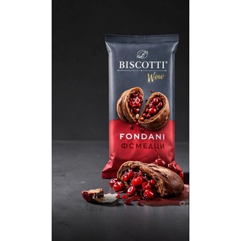 BISCOTTI ФОНДАНИ Бисквити с пълнеж от ябълки и череши 140г