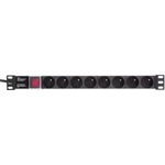 NetRack power strip 19 1U, 230V/16A, 8xE, ALU