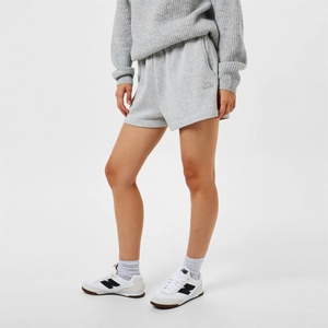 Jack Wills Дамски поларени къси панталони Jack Wills Womens Slouchy Fleece Jogger Shorts - Grey Marl