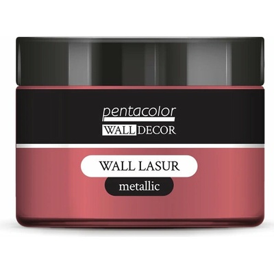 Pentart Wall Decor metalická lazúra 150 ml Perleťová ružová