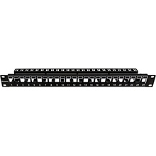 19"patchpanel AMPARO pre 24 keystone SFA/SFB neosadený, 1U HSER0240SP