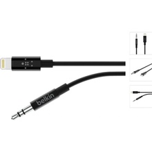 Belkin AV10172bt03-BLK Lightning - 3,5mm jack, 0,9m, černý
