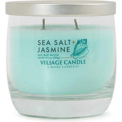 Village Candle Wild Light Bowl Sea Salt + Jasmine 296 g