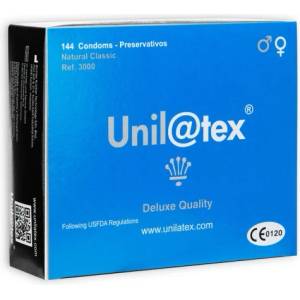 Unilatex 144 бр. Класически презервативи Unilatex Natural-Classic