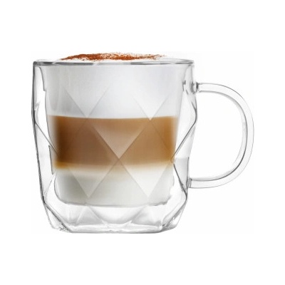 Vialli Design geo dvoustěnný hrnek 450 ml