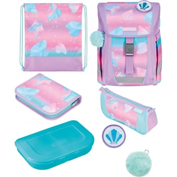 Herlitz Ученически комплект чанта-раница, мешка, несесери, кутия + значки FiloActive XL PLUS Ocean Lights - Herlitz