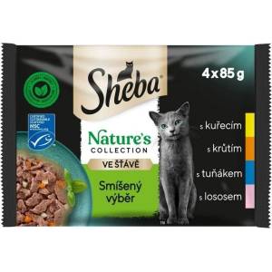 Sheba Natures Collection Консерва смесен асортимент в сос 4 x 85 г