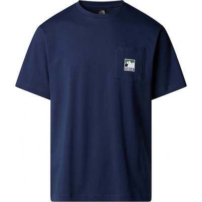 The North Face M Mountain Logo Relaxed S/S Pocket Tee Размер: L / Цвят: тъмно син