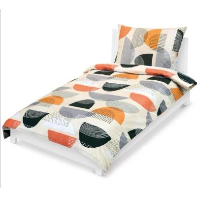 Sconto obliečky ORANŽOVÝ POLKRUH 70x90 140x200