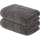 Ručníky Livarno Home Froté ručník, 2 kusy, 50 x 100 cm (tmavě šedá)