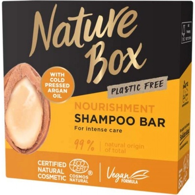 Nature Box Nourish ment Shampoo Bar Tuhý šampón na vlasy Argan Oil 85 g