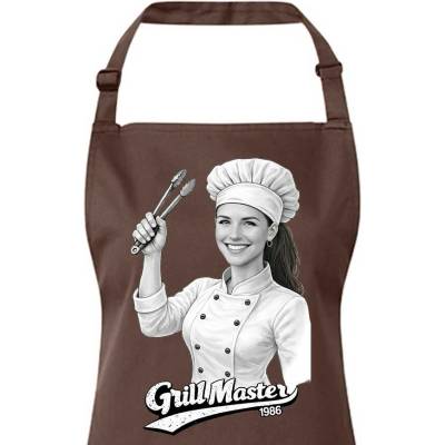 Bezvatriko.cz Dámská zástěra Grill master Army 29 Canvas Zástěra s laclem 3145