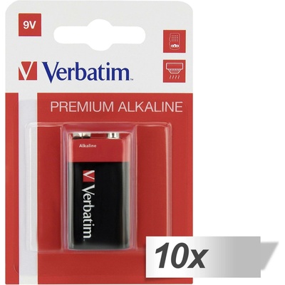 Verbatim Alkaline 9V 10ks 49924