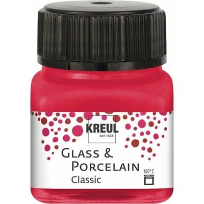 Kreul Classic Боя за стъкло и порцелан Carmine Red 20 ml 1 бр (16206)