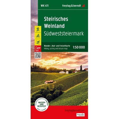 Freytag&Berndt WK 411 Steirisches Weinland, Sudweststeiermark 1: 50 000