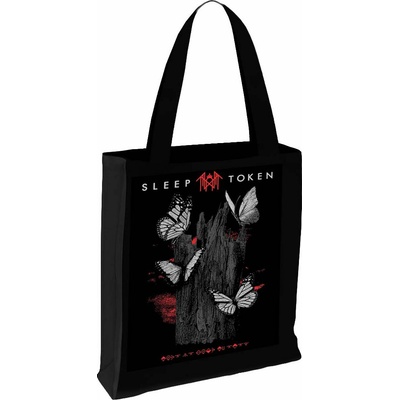RukaHore Taška Sleep Token Tote Bag: Butterflies Black Čierna