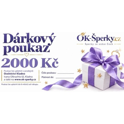 Dárkový poukaz 2000 Kč