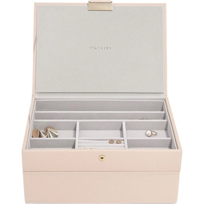Stackers Кутия за бижута на две нива Stackers Бела (76889)