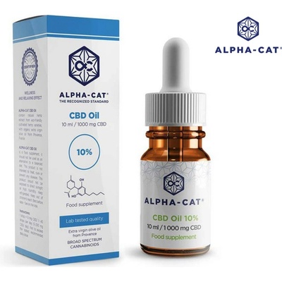 Alpha-CAT CBD Konopný olej 10% 10 ml 1000 mg