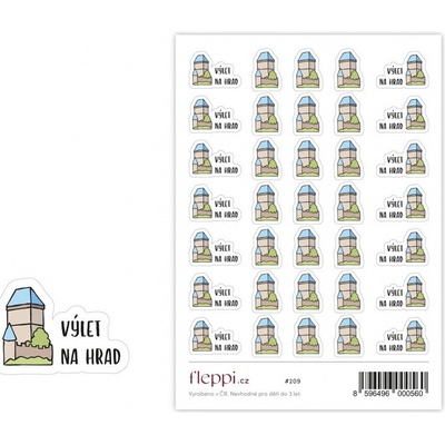 Fleppi Samolepky - Výlet na hrad