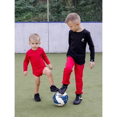 Detské body F FOOTBALL s dlhým rukávom Červená