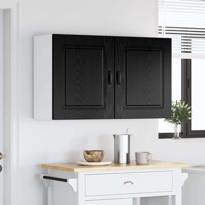 vidaXL Панел за миялна машина Kalmar 2 pcs Черния дъб 50 x 31 x 60 см (8003788)