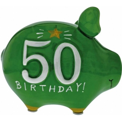 Keramická pokladnička prasiatko 50 rokov