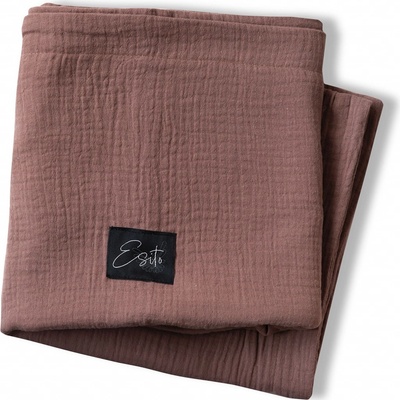 ESITO Mušelínová deka dvojitá Brown – Zboží Dáma