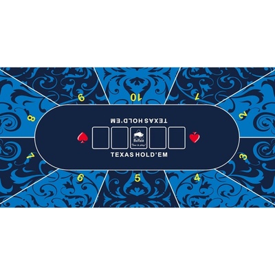 Buffalo Poker Texas Hold'em podložka modrá 180x90cm rolovacia