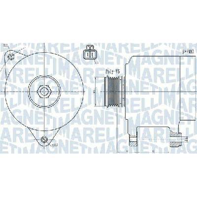 Generátor MAGNETI MARELLI 063731906010
